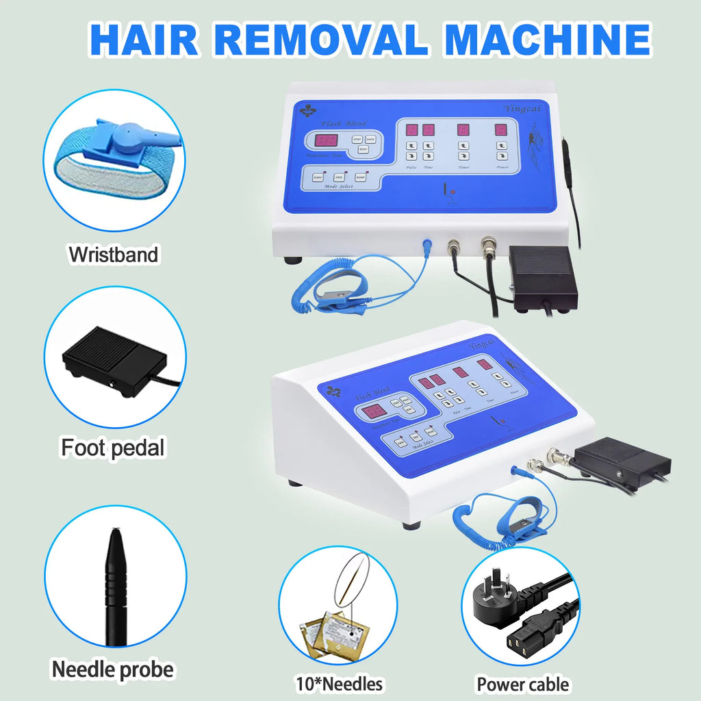 Professional Permanent Electrolysis Hair Removal Machine Painless Needle Epilation