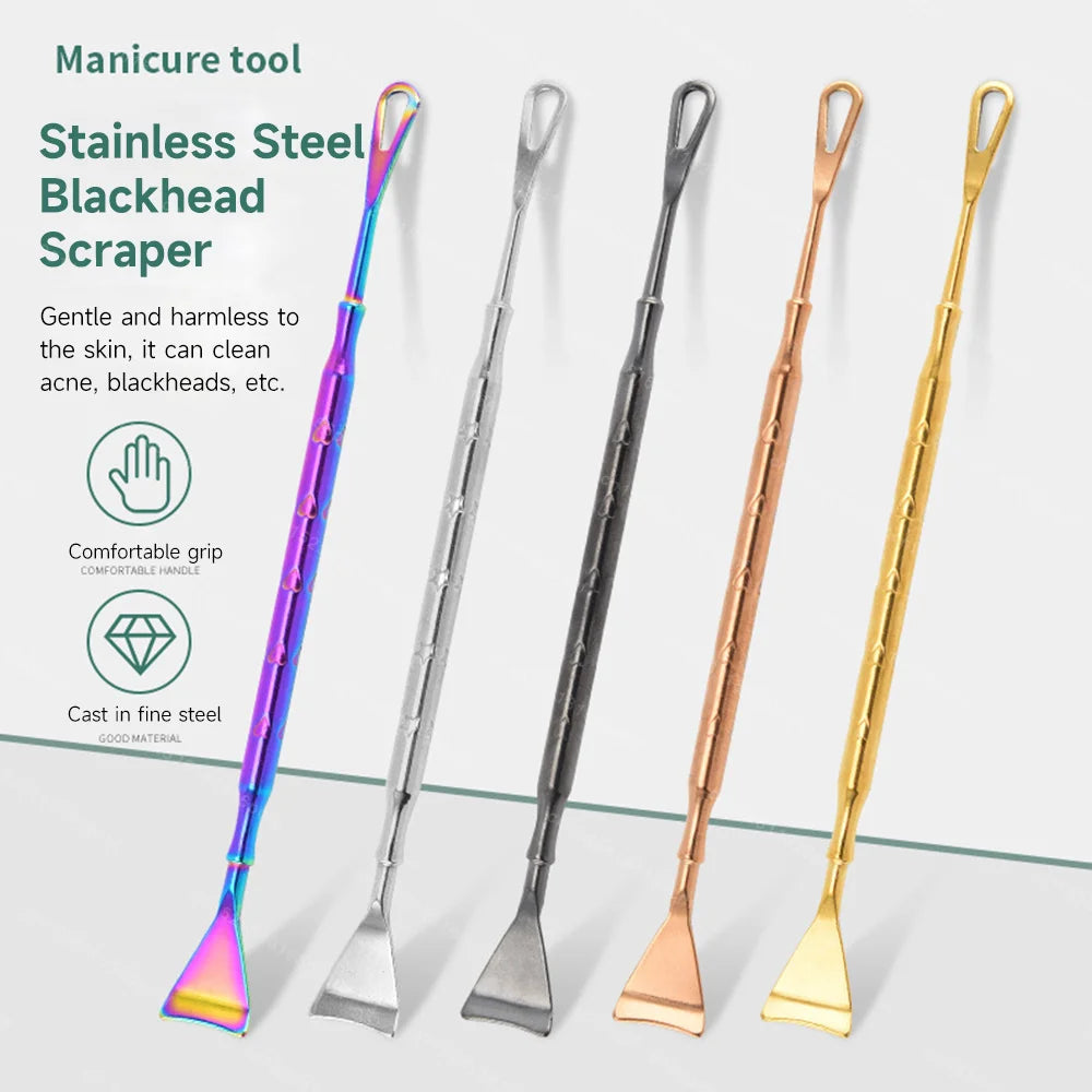 Double-Headed Acne Blackhead Removal Needles Stainless Steel Needle Remove Tools Face Skin Care Keratin Black Spot Pore Cleaner