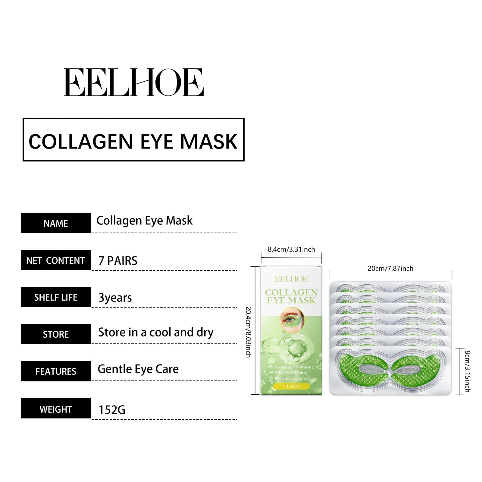 Collagen Eye Mask Patches Moisturizing Firming Anti Dark Circles Remove Eye Bags Eyes Care Gel Masks Pads Eyes Skin Care