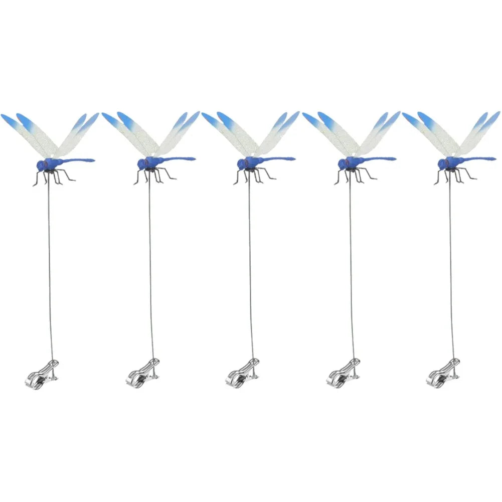 20-3pcs Simulation Dragonfly Clip Bug Deterrent Realistic Dragonfly Hat Clip Bug Repellent Dragonfly Home Garden Decor