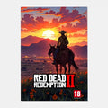 Game R-Red Dead Redemption 2 RDR2 Poster HD art canvas painting home living room bar decoration