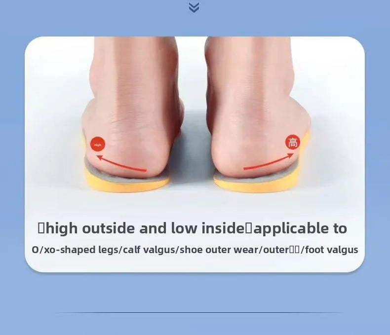 Insoles Unisex Orthopedic Insoles-Effective for Leg Shape Correction Overpronation/Supination Flat Feet O-Leg X-Leg&Arch Support