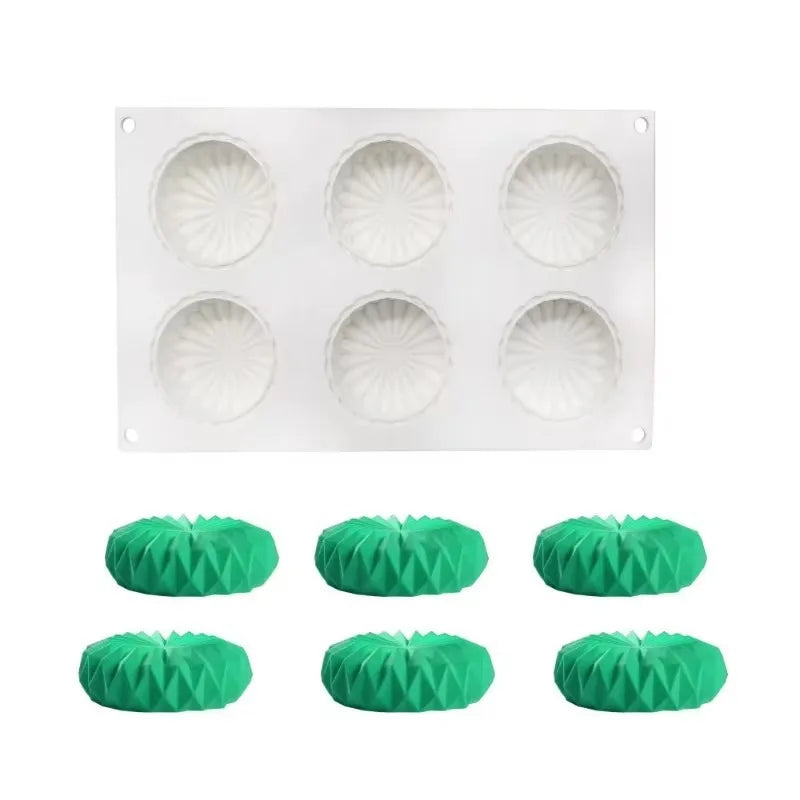 3D Round French Mousse Cake Silicone Baking Mold Chocolate Jelly Dessert Decoration Tool Tray Home Baker Useful Kitchen Tool