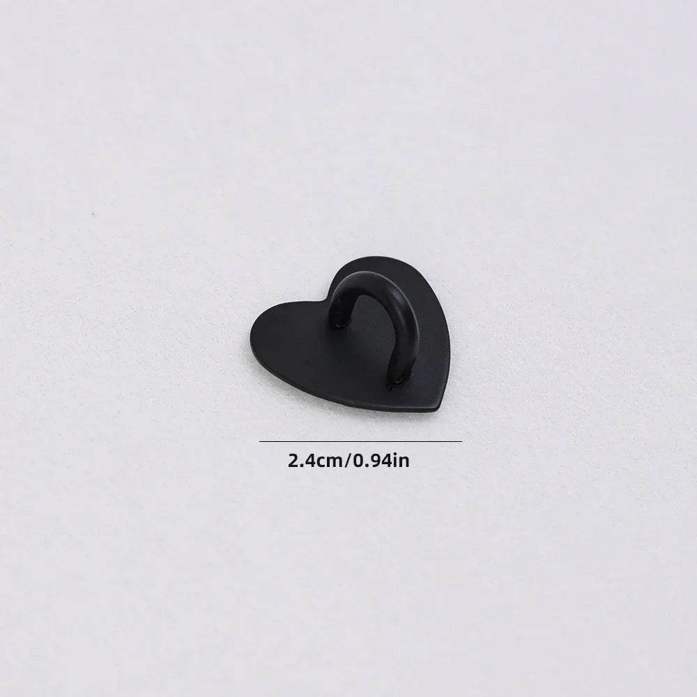 Adhesive Metal Heart Phone Charm Holder Mobile Phone Case