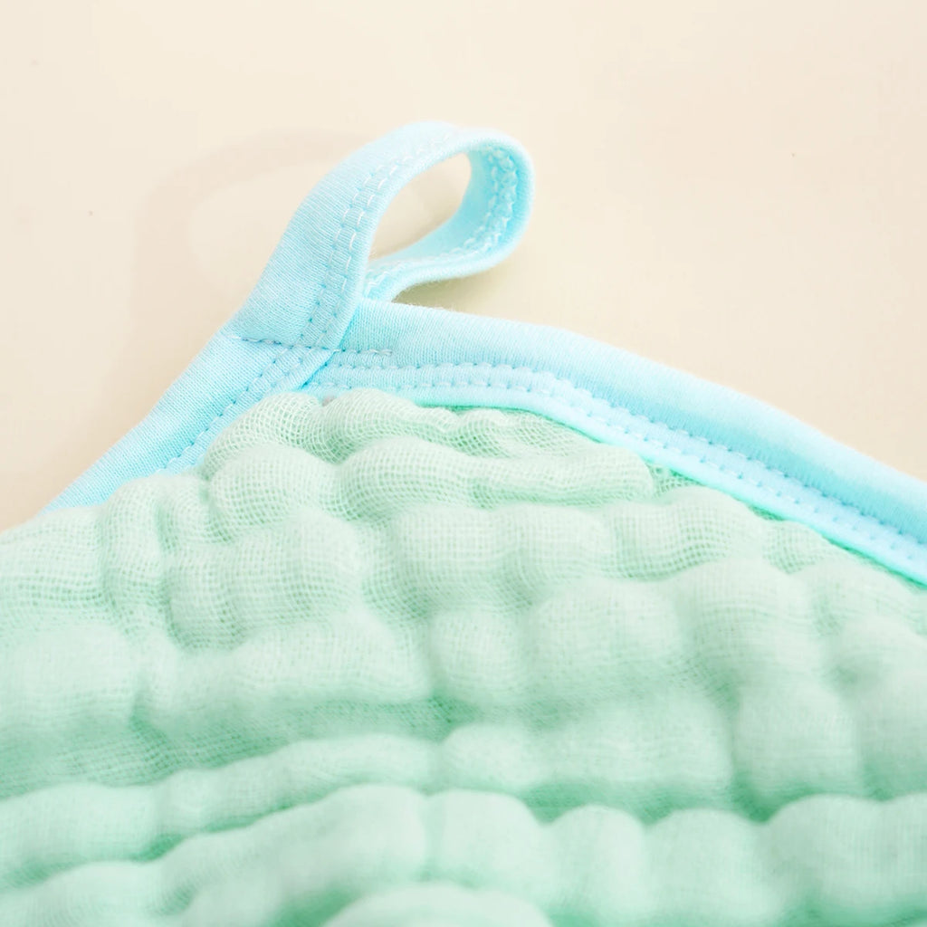 Elinfant 1PC Solid Color Absorbent Baby Hooded Towel 100% Cotton