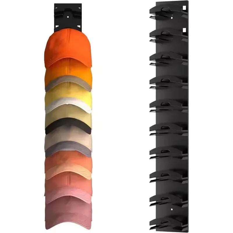 Hat Rack for Wall Stick-on Baseball Cap Storage Holder Display Hanger Hat Storage Organization Wall Mount for Bedroom Closet