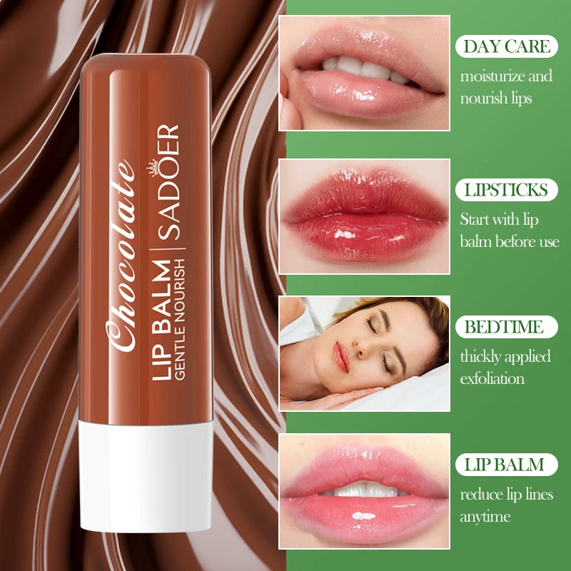 SADOER Moisturizing Lipstick Plump Lips Nourishing Hydrating Anti Wrinkles Lip Balm Lips Plumper Beauty Skin Care