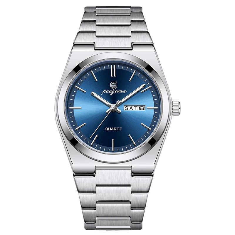 PAAZOMU Ultra Thin Quartz Watch Men Women Minimalist Style