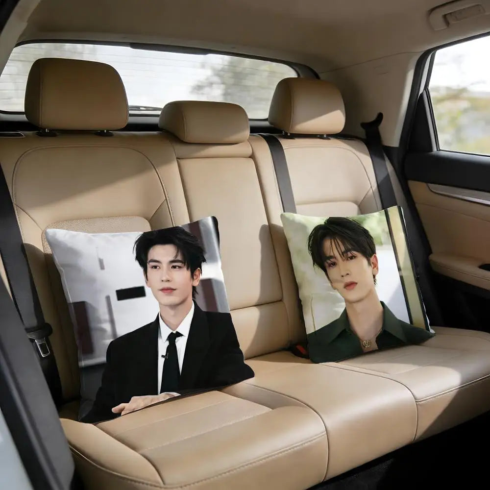 Cool Actor Zhang Linghe Cushion Cover Short plush pillowcase for bed sofa car，washable