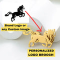 Personalized Company Logo Painting Image Custom Brooch Lapel Pins