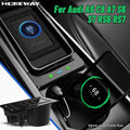 Moreway Wireless charger For Audi A6 C8 S6 RS6 A7 S7 RS7 2019 2020 2021 2022 phone holder Mobile Fast charge Car interior trim