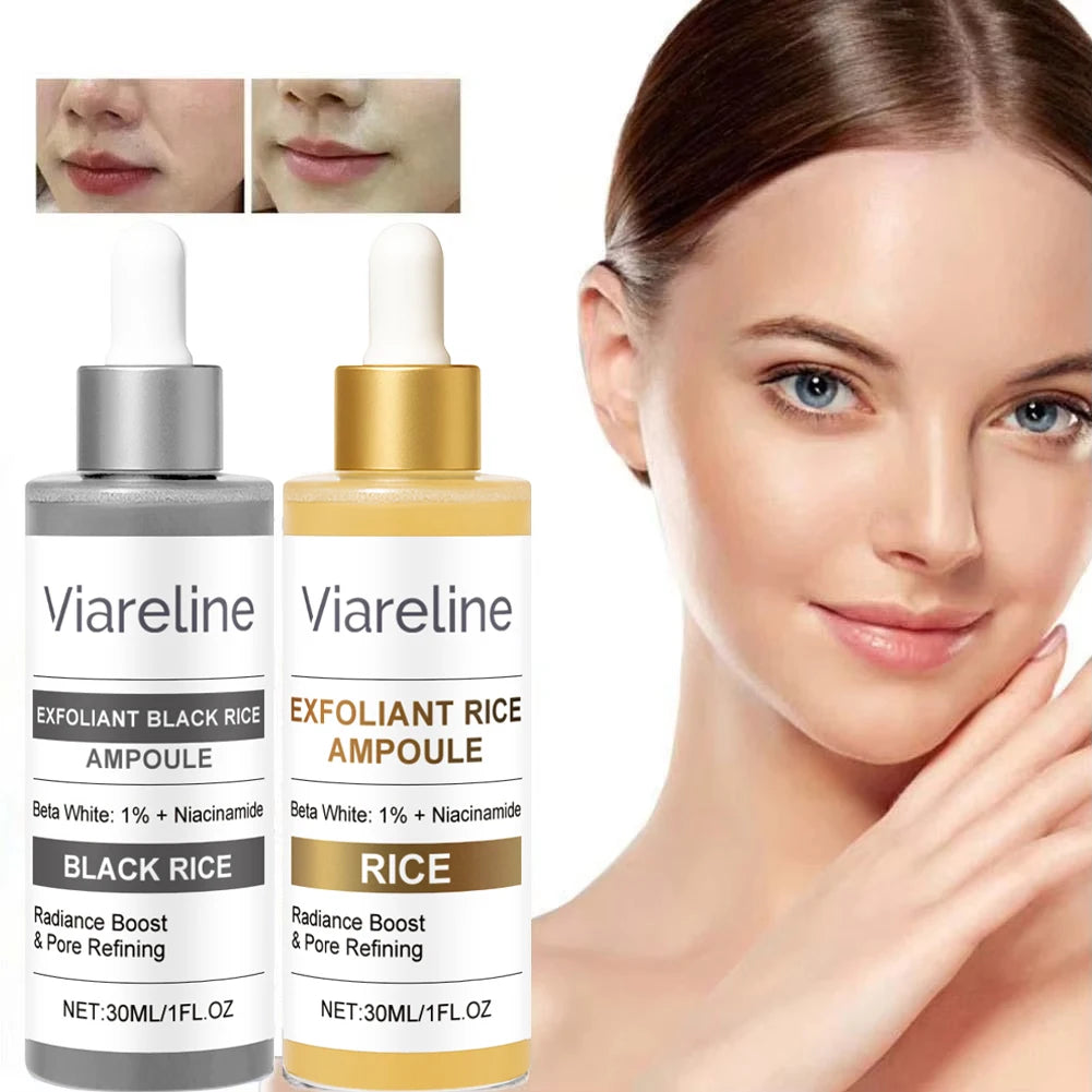 Rice Exfoliating Serum Facial Moisturizing Soften Serum Blackhead Removal Hydrating Pore Shrinking Korean Skin Care
