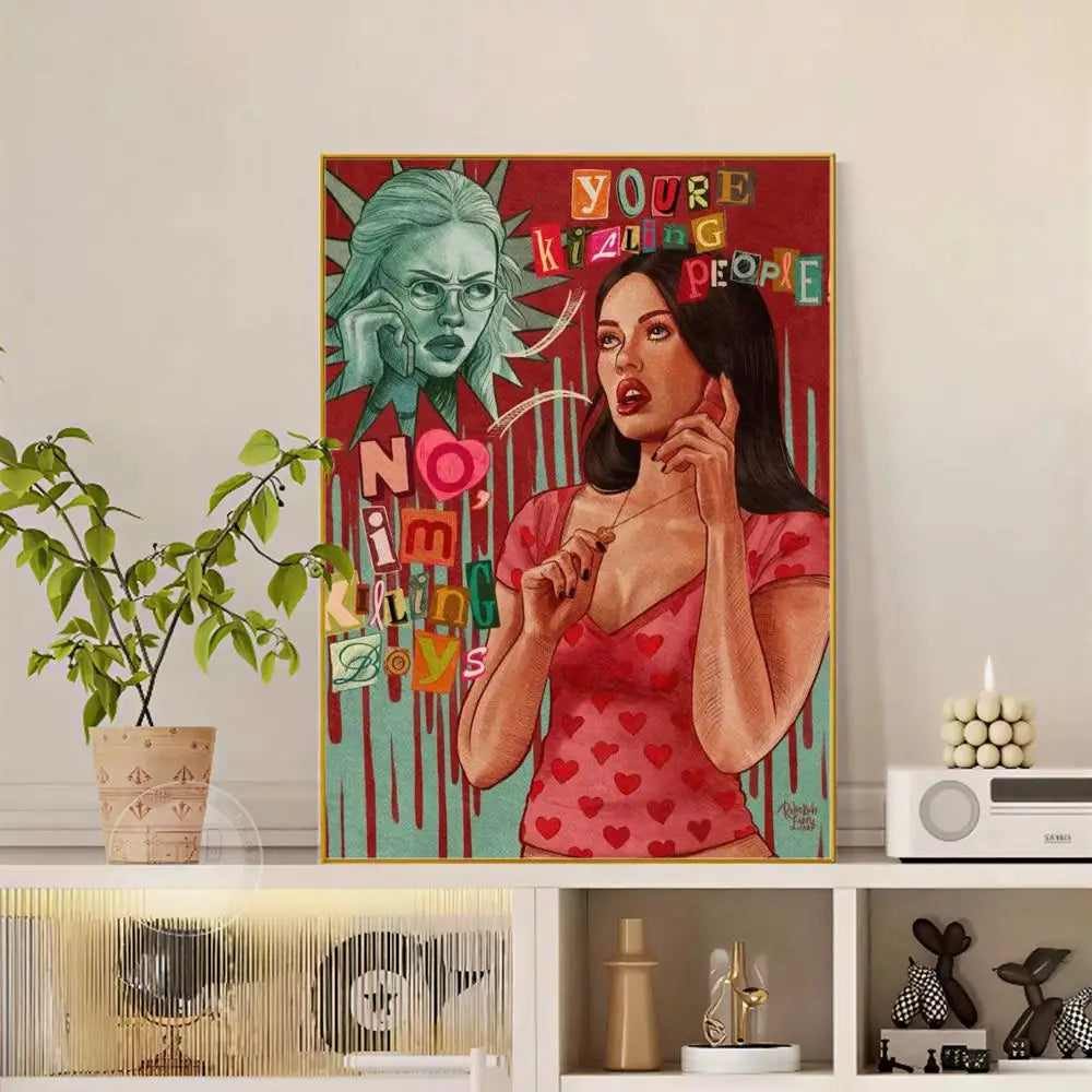 Pop Movie Jennifer Body Poster Versatile HD Waterproof Wall Art Self-Adhesive Decor for Any Space Ideal Gift