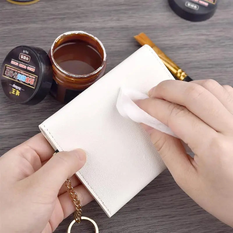 50ml Leather Paint Shoe Cream Coloring Leather Dye Repair Restoration Colors Change Paints For Bag Sofa Car Seat Scratch Brown