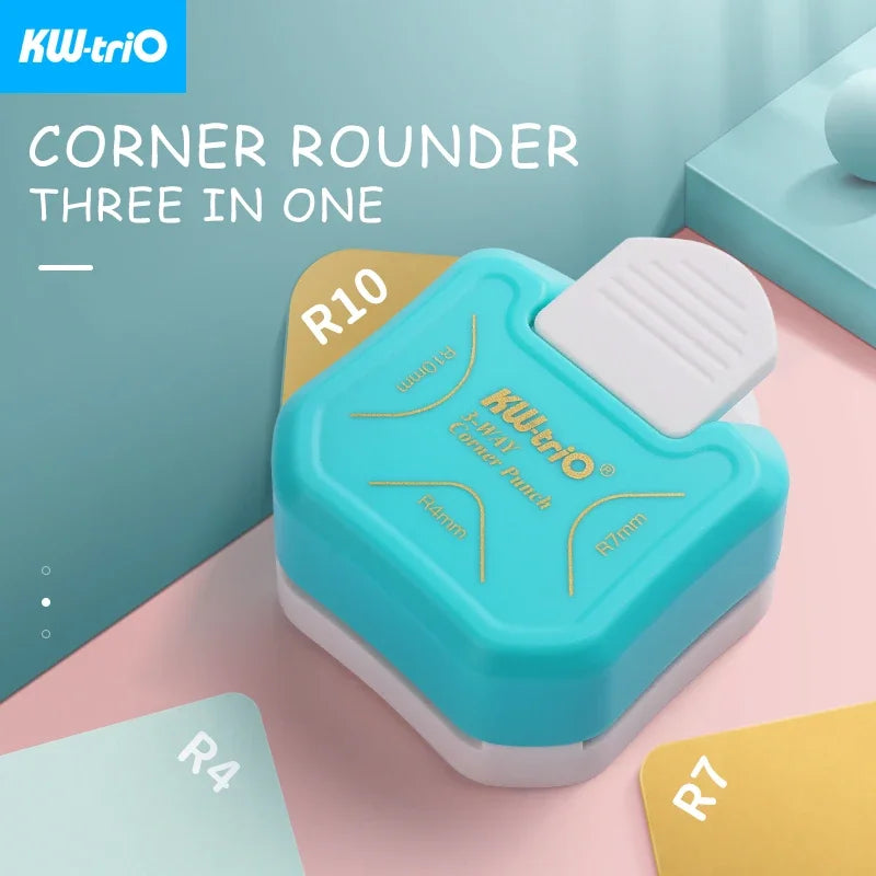 3-in-1 Corner Rounder Border Punches for Scrapbooking Diy Mini