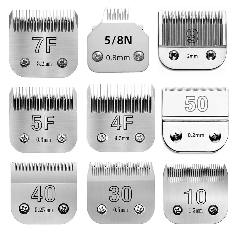 Professional Pet Dog Grooming Detachable Steel Blade Compatible with most Andis ,Oster A5 & 76,Wahl KM 10 Series Animal Clipper