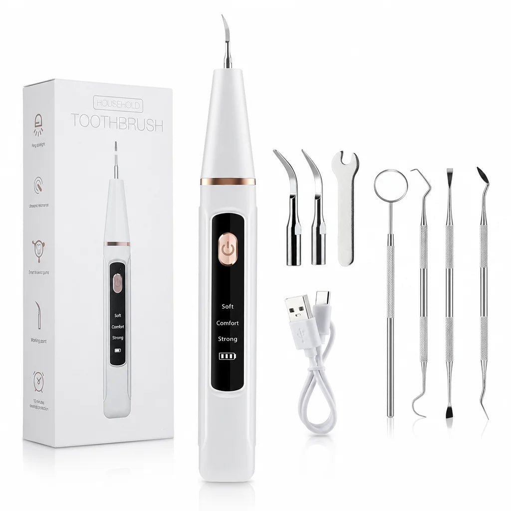 Electric Ultrasonic Teeth Tartar Cleaner Dental Scaler Tool for