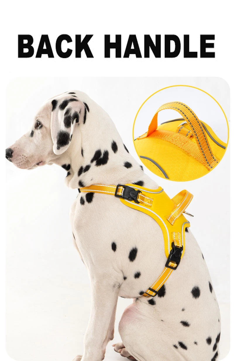 Dog Harness Pet Saddle Quick Wear Structure Protection Ultra Light Chest Strap Safety Anti Break Explosion Proof Dog Vest