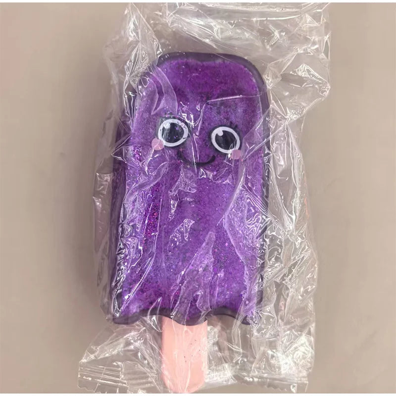 Schylling Nee Nice Cube Squishy Shiny popsicle design Slow Rise Sensory Anti Anxiety Squeeze Toy for ADHD Adults Kids Desk Decor