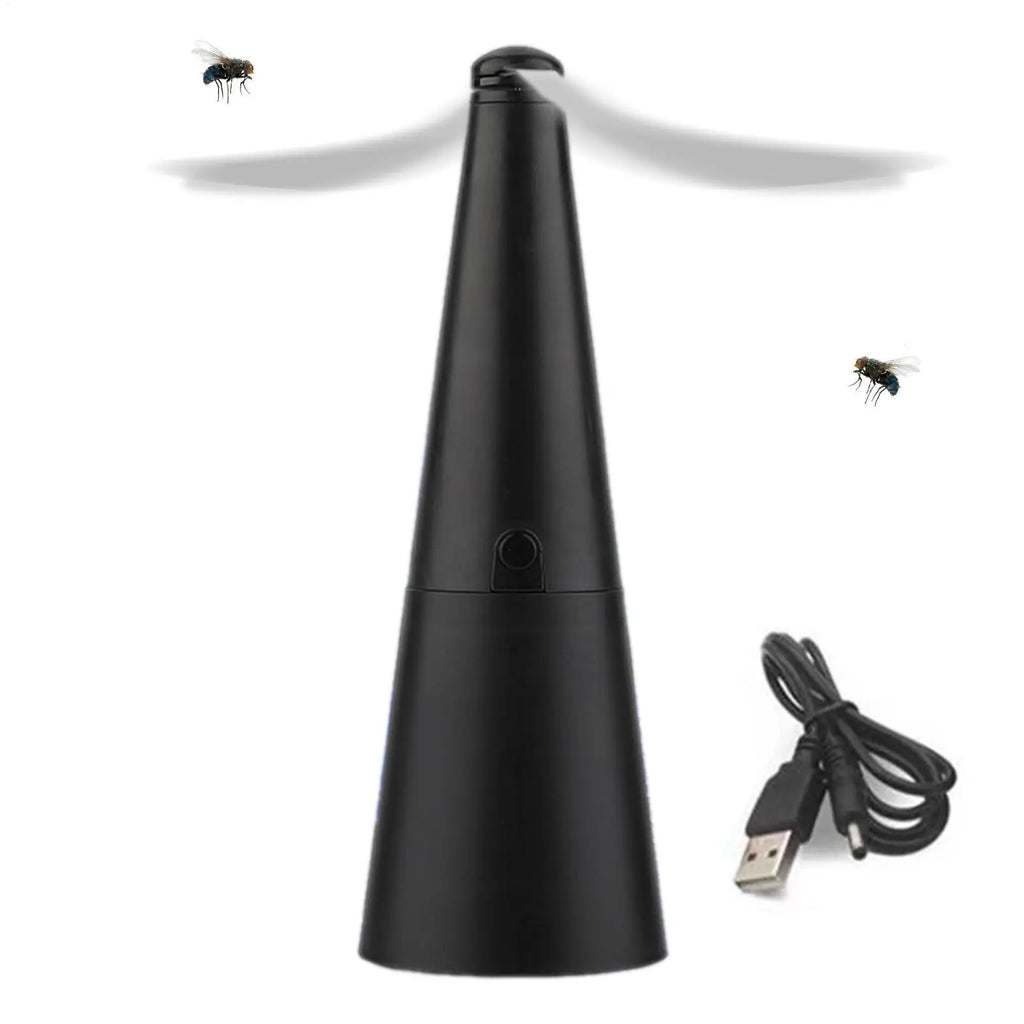 Automatic Mosquito Repellent Fan Fly Swatter Fan Portable Rechargeable Table Fly Fans Outdoor Kitchen Fly Repellent Fan