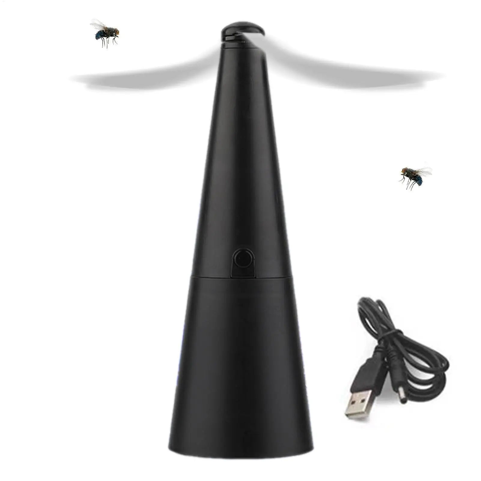 Automatic Mosquito Repellent Fan Fly Swatter Fan Portable Rechargeable Table Fly Fans Outdoor Kitchen Fly Repellent Fan