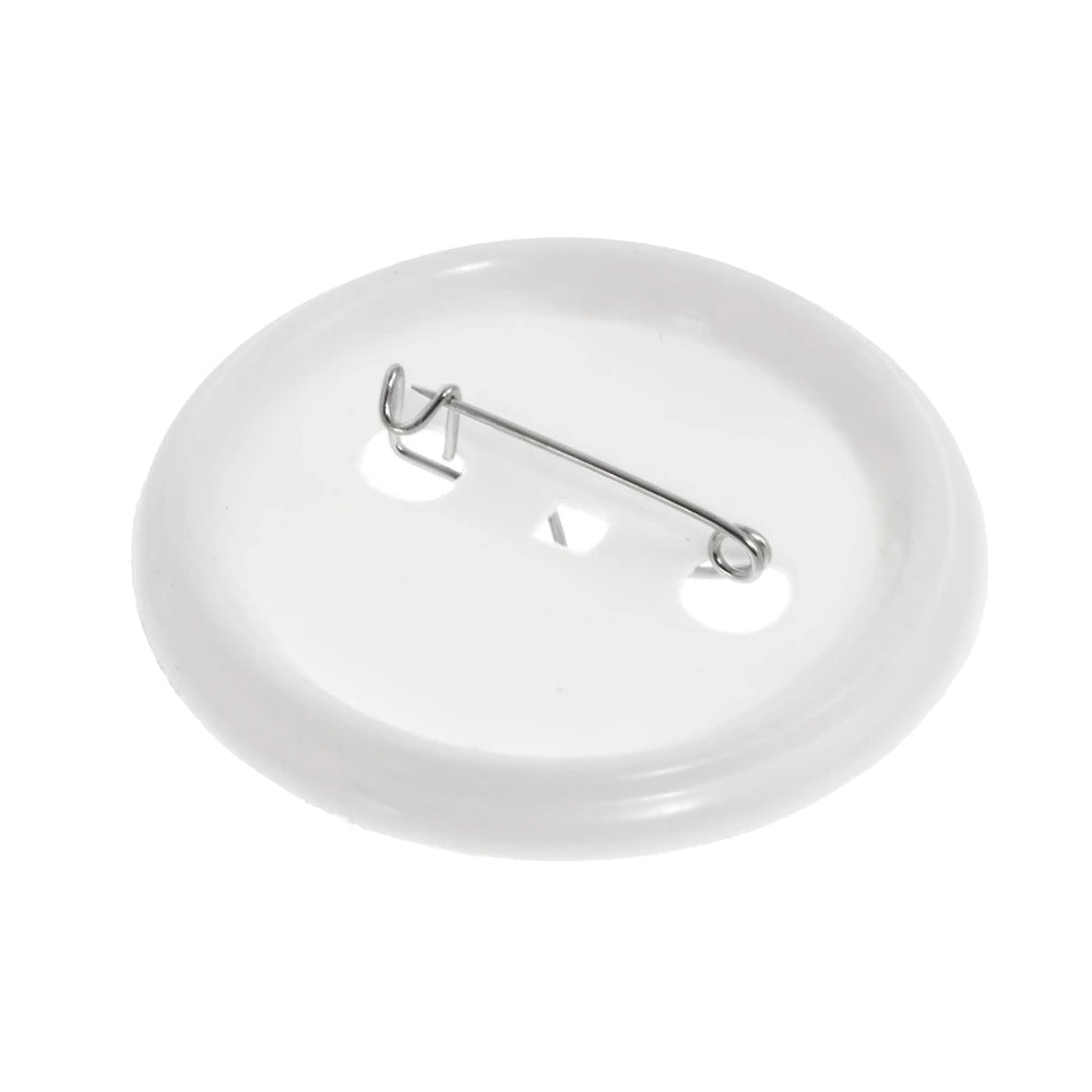 500Pcs Round Button Badge Parts Material 25mm 37mm 44mm 58mm DIY Badge Supplies Aluminum Top Plastic Clip Bottom & Plastic Film