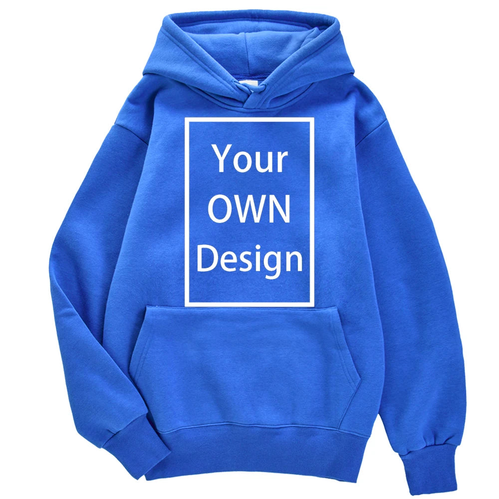 Your OWN Design Brand Logo/Picture Custom Men Women DIY Hoodies Sweatshirt Casual Hoody Clothing 14 Color Loose Fashion New 2023