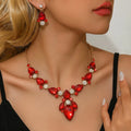 Gorgeous Water Drop Set for Ladies' Banquet Red Carpet Dress Accessories Wedding Bridal Photo Jewelry Set