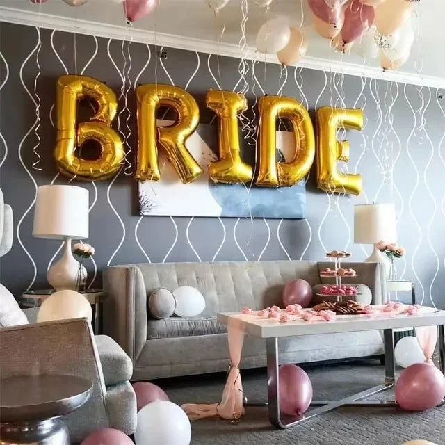 Rose Gold Team Bride Foil Balloons Hen Bachelorette Party