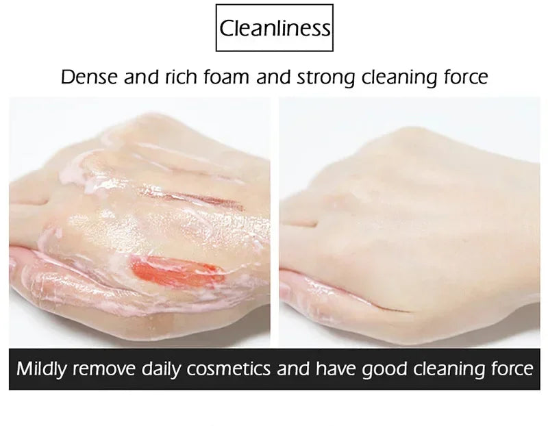 Nicotinamide Amino Acid Face Cleanser Facial Scrub Cleansing Acne Oil Control Blackhead Remover Shrink Pores Skin Care