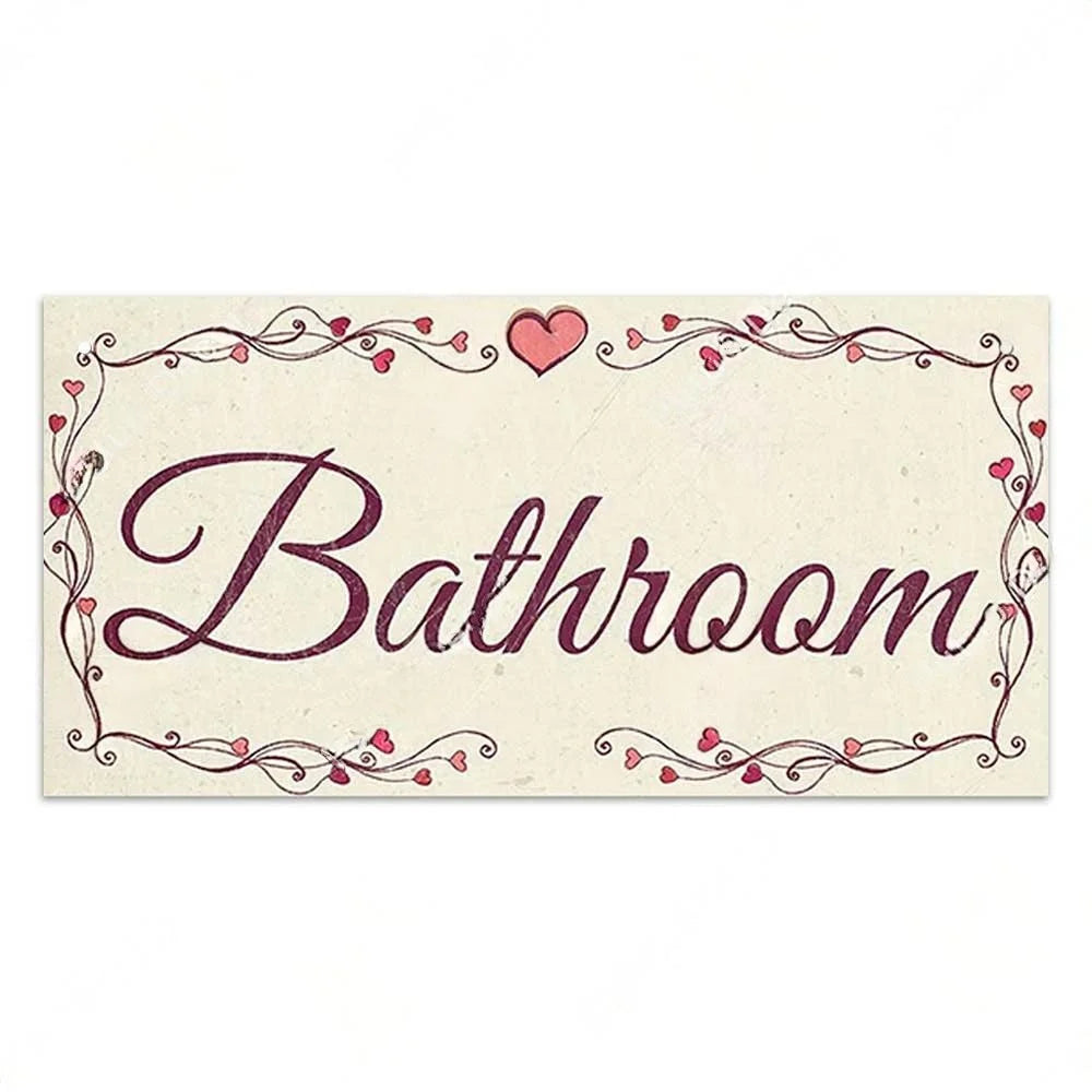 Home decor Toilet Signs Wooden Hanging Plaque Decorative Plaque for Toilet Door Hanging Sign Wood In Bar Pub Beach decor