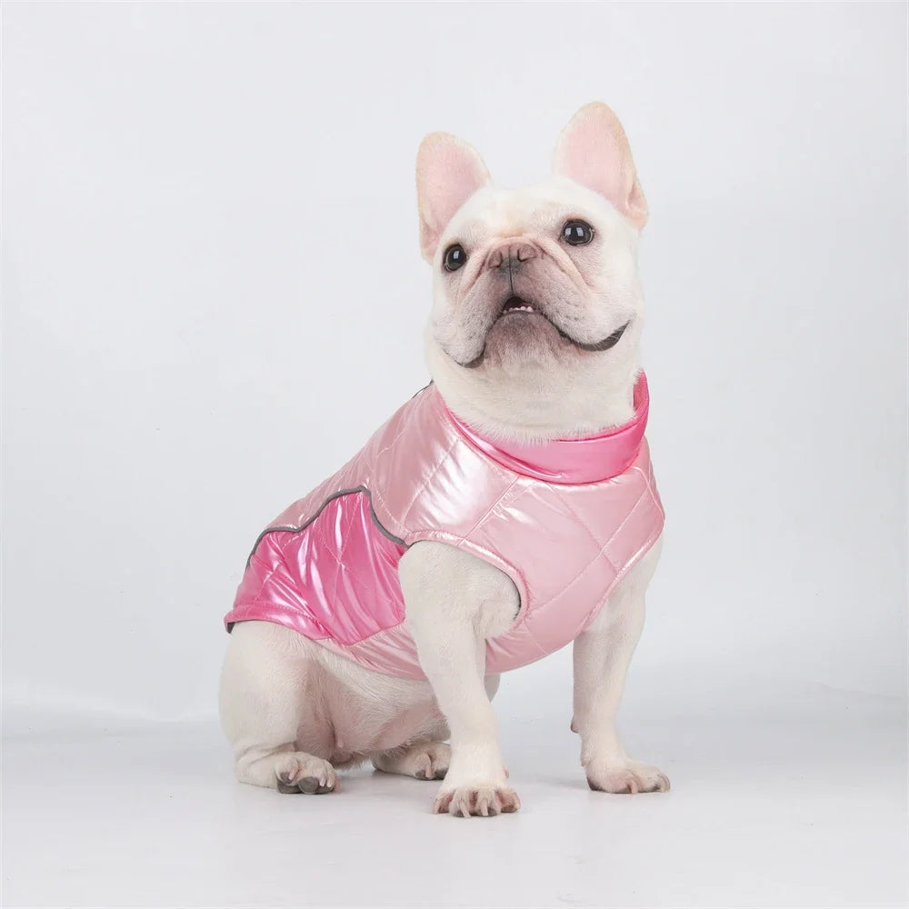 Pet Dog Clothes Waterproof Winter Warm Puppy Jacket Coat with D-ring Reflective Windproof Vest Outfits Chihuahua Pug Costume