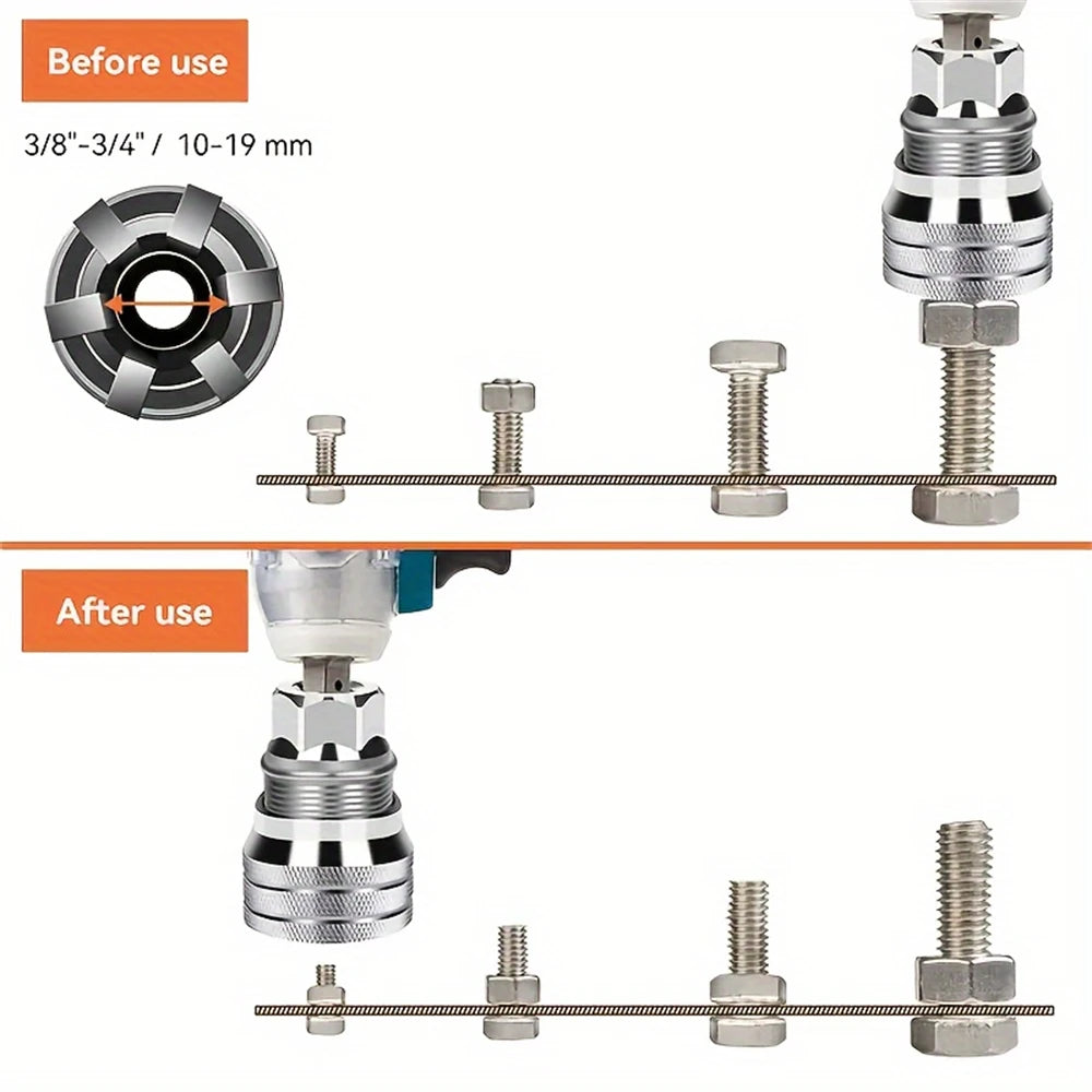 10~19mm,Universal Adjustable Magic Socket Wrench,with Rod,2pcs/set,Multifunctional Ratchet Sleeve Wrench,Repair