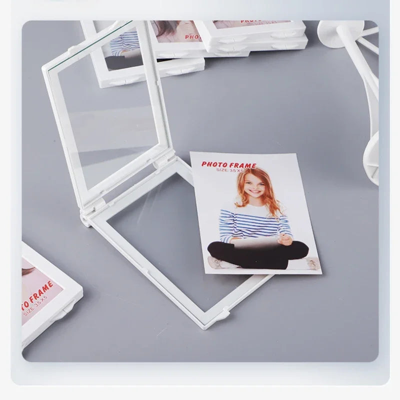 Vintage  Rotating Picture Music Photo Frame Desktop Picture Display Carousel Photo Display Holder for Home Decor Birthday Gifts