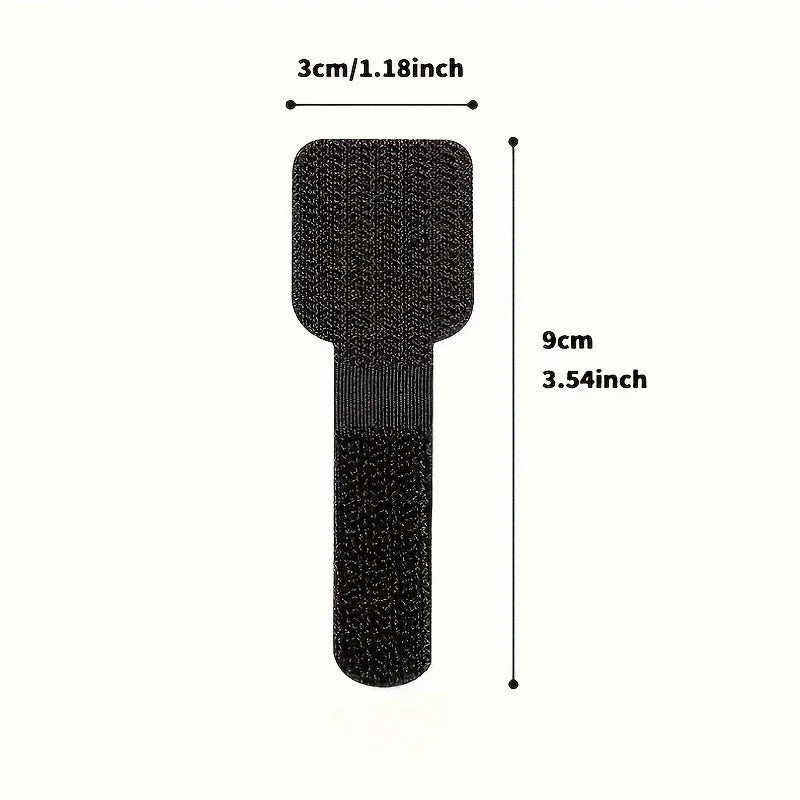 20pcs Nylon Cable Management Clips - Black & White, Desk Organizer for Data and Computer Cables desktop organizer office
