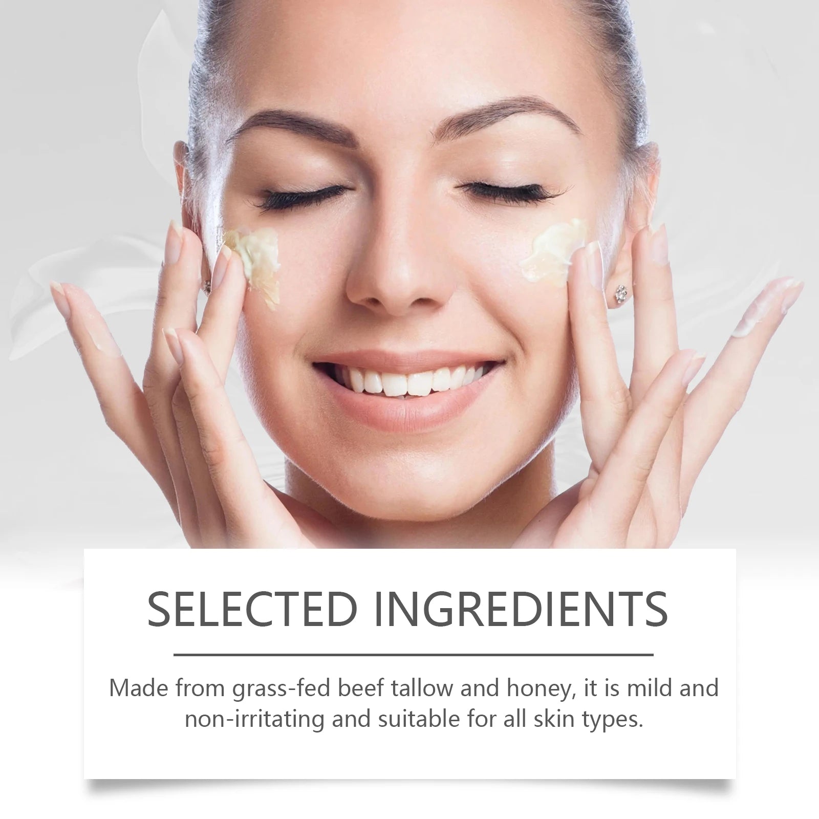 Lasting Wrinkle Remover Tallow Cream Soothing Facial Skin Firming Increase Facial Elasticity Nourishing Smooth Skin Care
