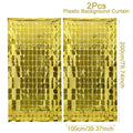 Party Backdrop Metallic Foil Fringe Tinsel Curtain Adult Wedding