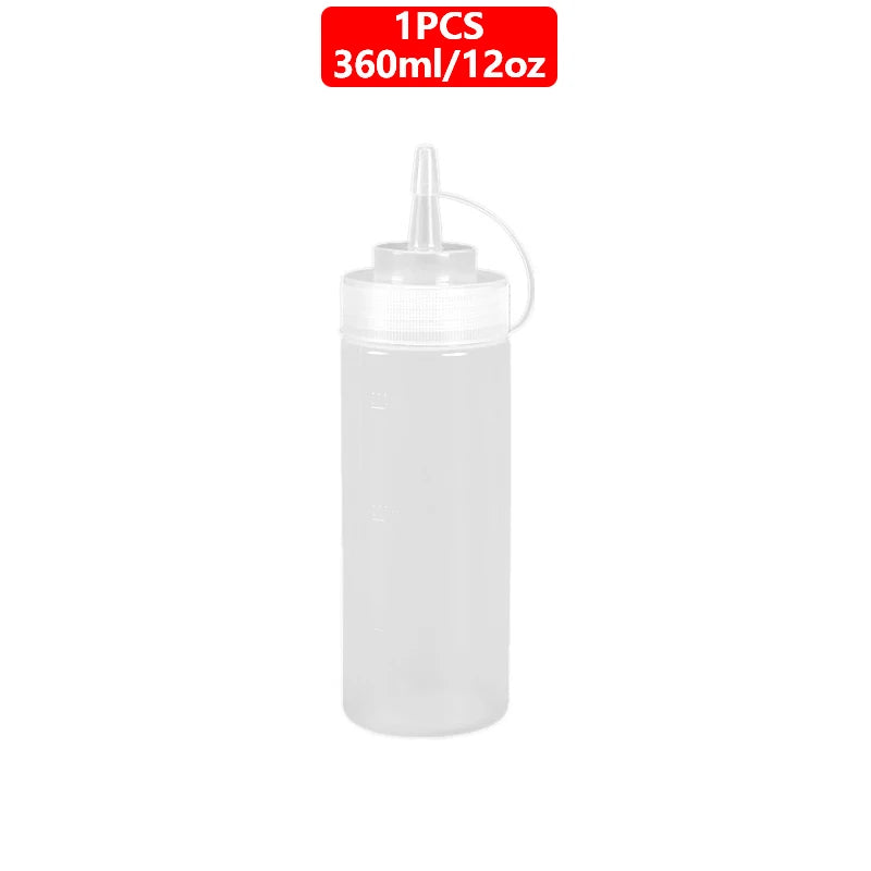 Large Squeeze  Condiment Squeeze Bottles Hot Sauces Olive Oil Bottles Ketchup Mustard Dispensers Kitchen Accessories Gadgets