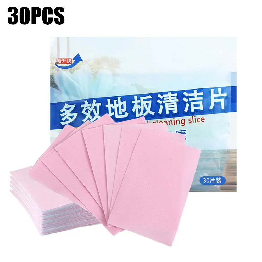 30pcs Water Soluble Floor Cleaning  Sheet Mopping The Floor Wiping For Wooden Floor Tiles Toilet Household Cleaning