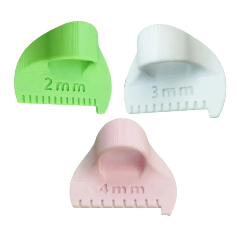 3Pcs Professional Quilting Ruler Set Sewing Templates Finger Patchwork Stitching Aid For Fabric Measurement Stitching