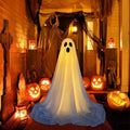 Spooky Ghost Halloween Decor Light Strings Battery  Home Decor  Standing Ghost Porch Courtyard Standing Halloween Decoration
