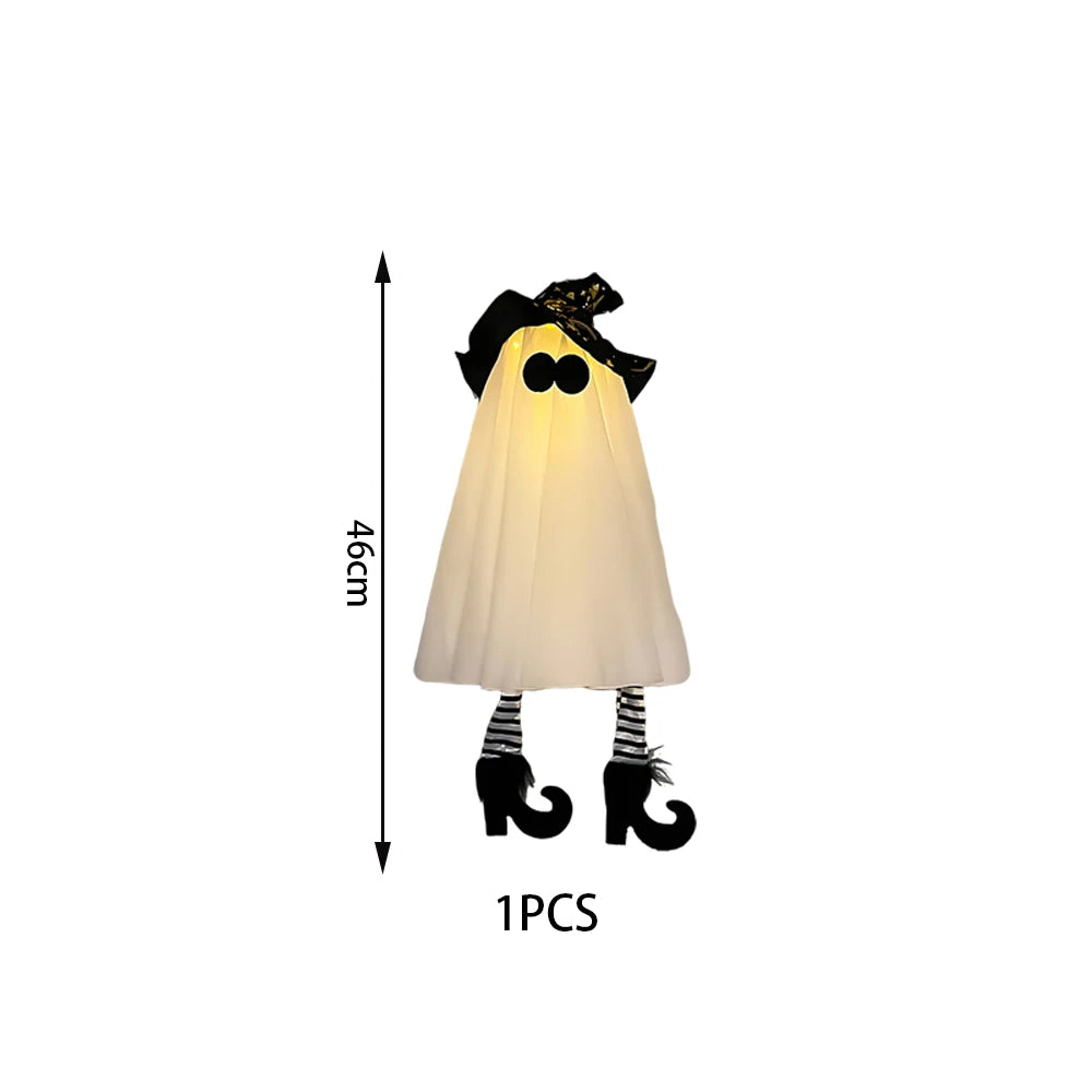 Halloween LED Light Up Witch Ghost for Halloween Party Home Indoor Outdoor Yard Decoration Scary Hanging Ornaments Gift