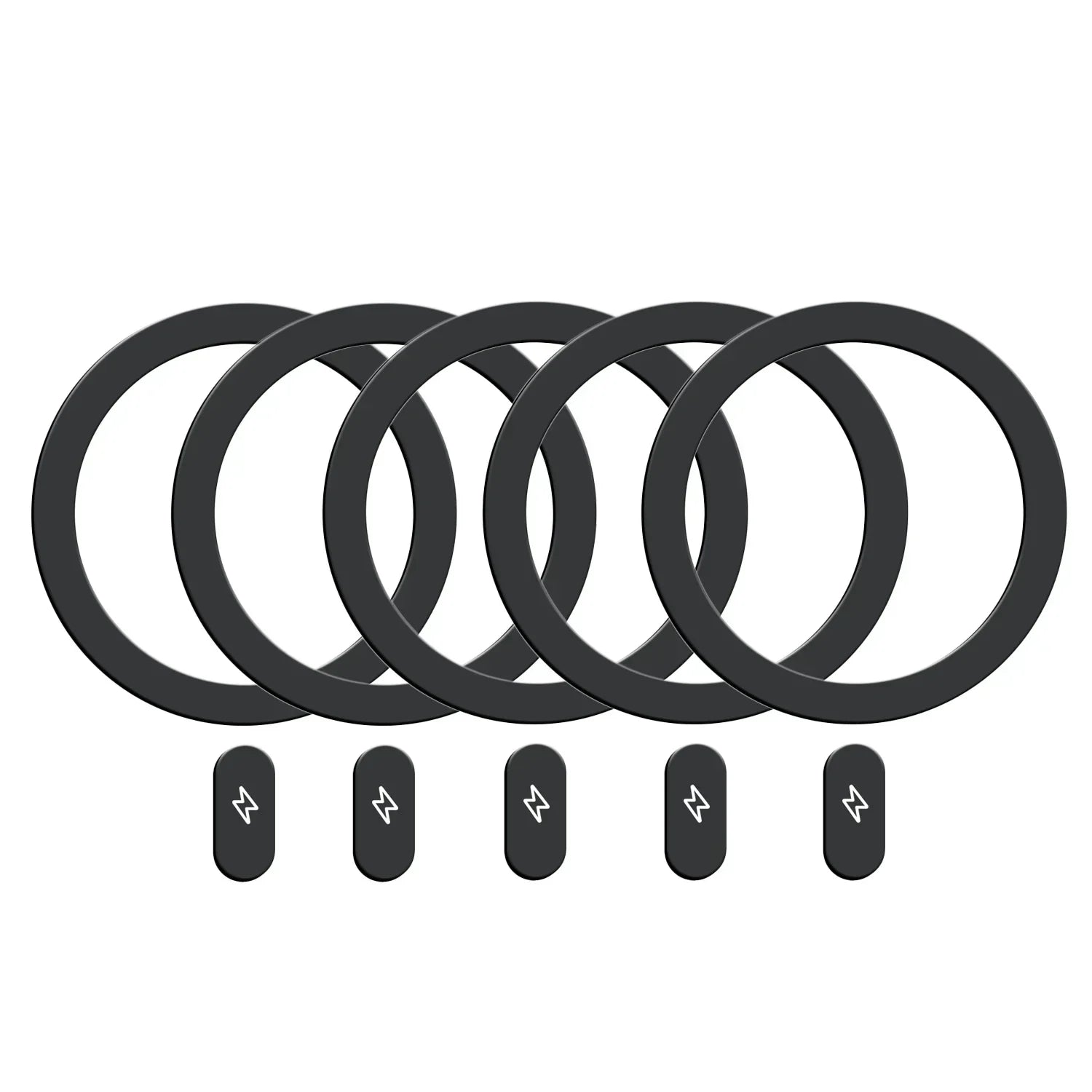 5-1PCS for Magsafe Self Adhesive Metal Plate Ring Universal for Magsafe Magnetic Wireless Charger Iron Sheet Sticker for IPhone