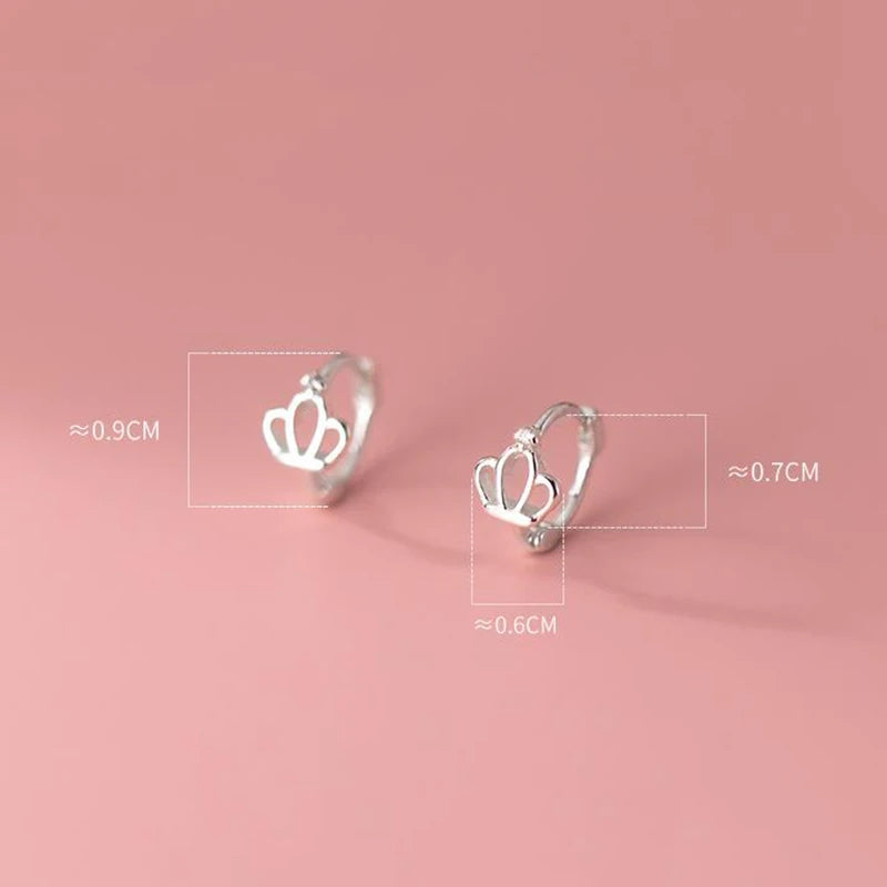 WANTME 925 Sterling Silver Fashion Hollow Out Princess Crown