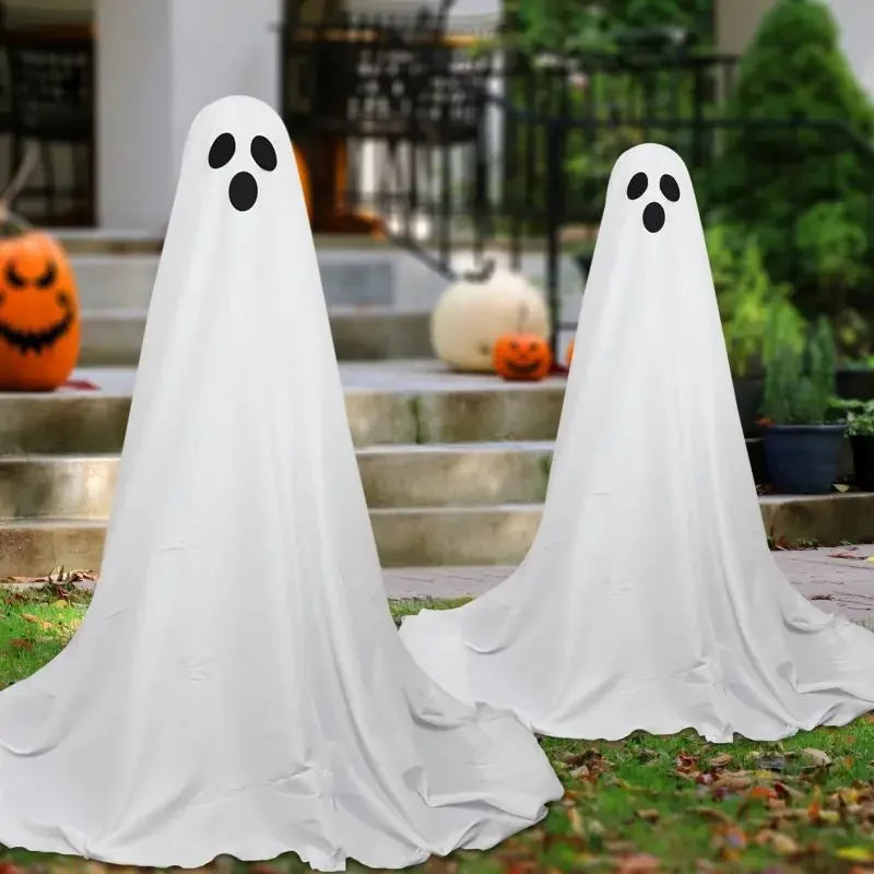Spooky Ghost Halloween Decor Light Strings Battery  Home Decor  Standing Ghost Porch Courtyard Standing Halloween Decoration