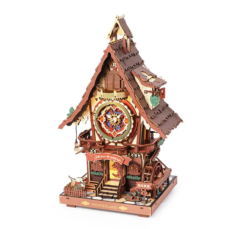 ROKR 3D Wooden Cuckoo Clock Puzzle Kit