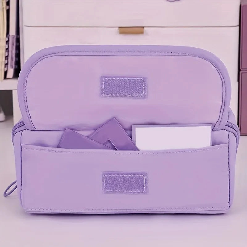 Large Capacity Pencil Case Organizer - Multi-Compartment Desktop Storage
