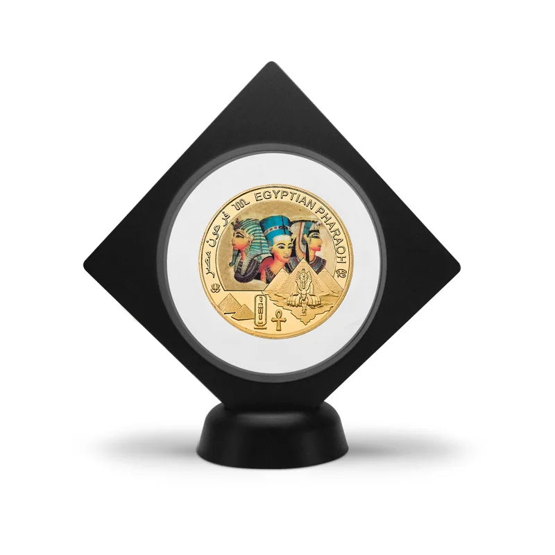 Egyptian Pharaoh Gold Plated Commemorative Coin Egypt Challenge Coin Art Craft Souvenir Business Gift for Collection Home Decor