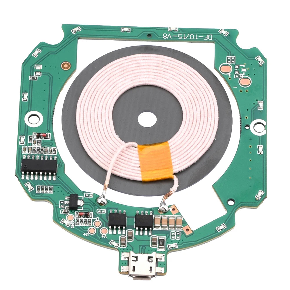 10W 15W High Power Wireless Charger Transmitter Module Type C Micro USB + Coil QC/PD For QI Standard Fast Charging Circuit Board