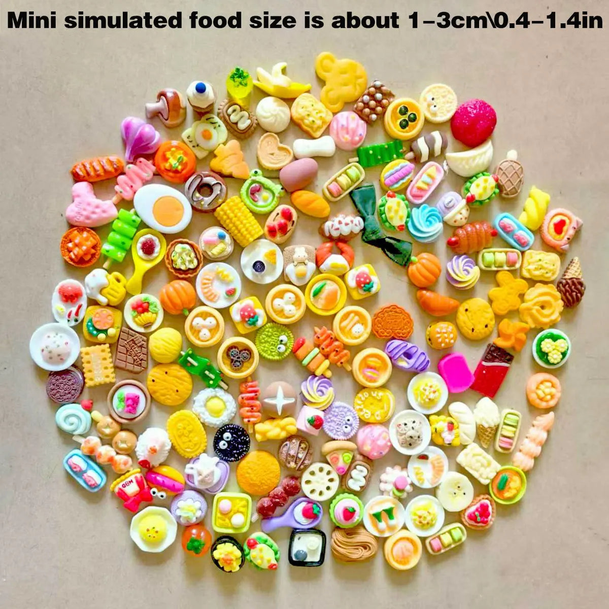 Miniature Food Toys Mixed Resin Food Dolls Kitchen Pretend